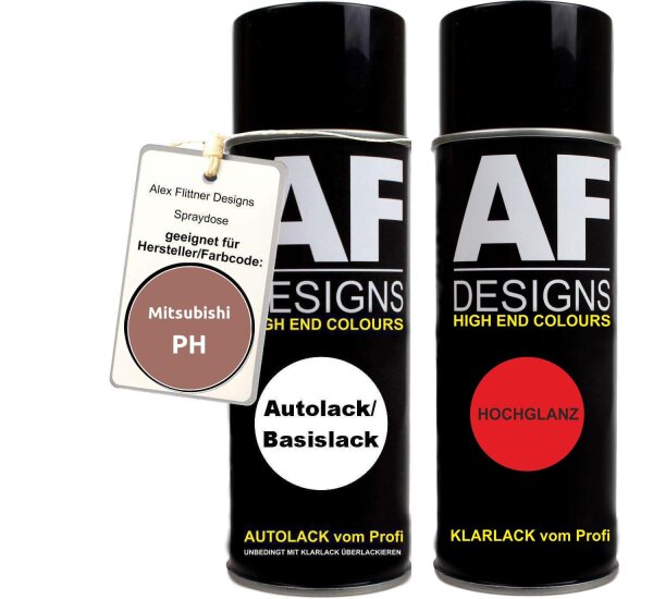 Spraydose für Mitsubishi PH Copper Coin Metallic Basislack Klarlack Sprühdose 400ml