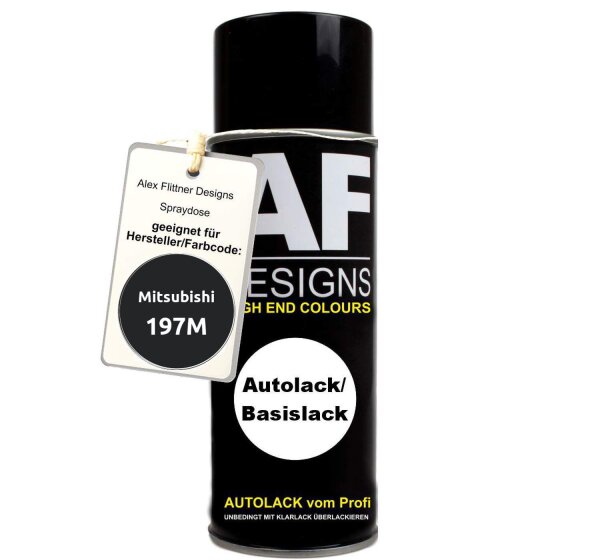 Für Mitsubishi 197M Obsidianschwarz Metallic Spraydose Basislack Sprühdose 400ml