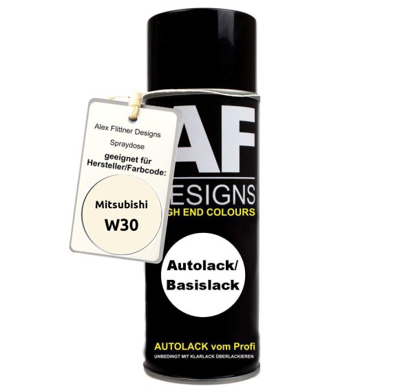 Für Mitsubishi W30 New Polar / Windsor White Spraydose Basislack Sprühdose 400ml