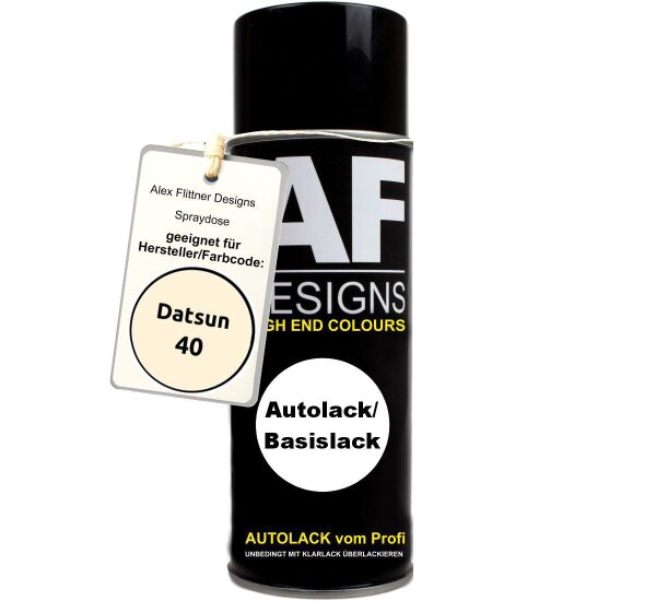 Für Datsun 40 White Spraydose Basislack Sprühdose 400ml