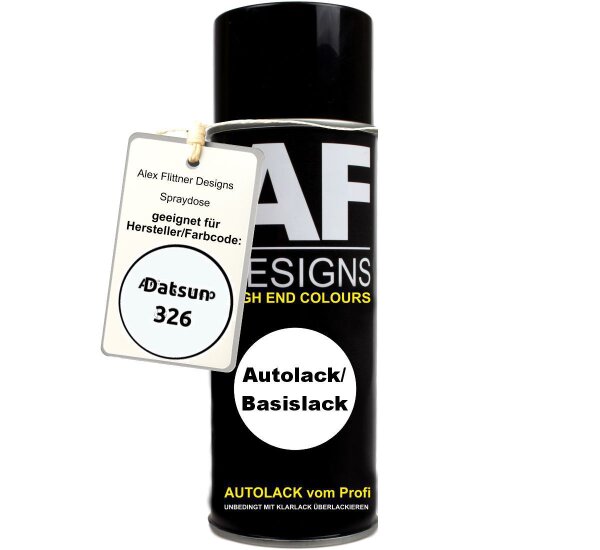 Für Datsun 326 Super White Spraydose Basislack Sprühdose 400ml