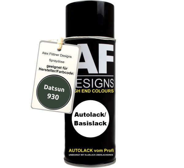 Für Datsun 930 Dark Green Spraydose Basislack Sprühdose 400ml