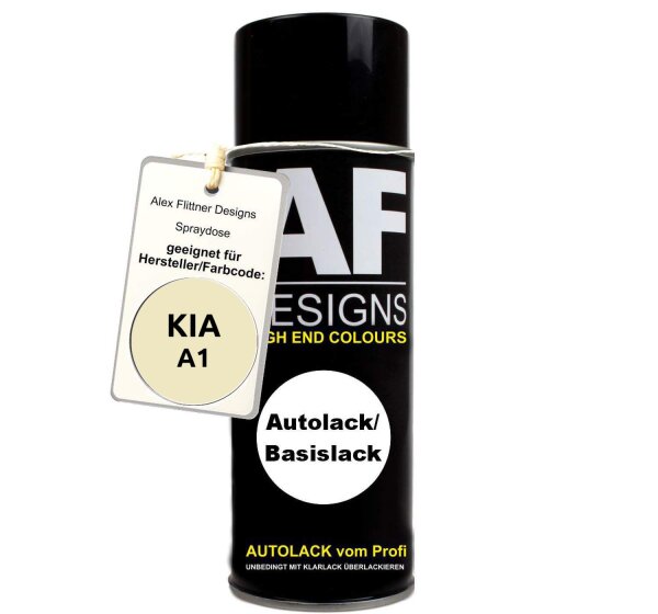Für KIA A1 Vanilla Shake Spraydose Basislack Sprühdose 400ml