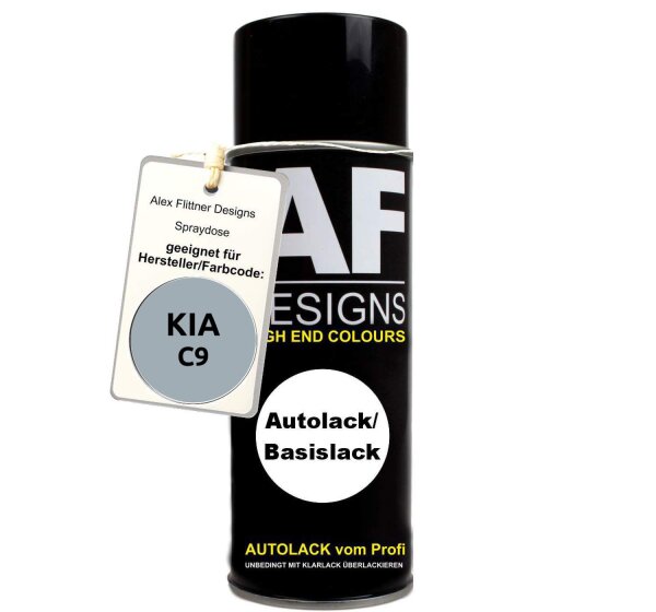 Für KIA C9 Silver Metallic Spraydose Basislack Sprühdose 400ml