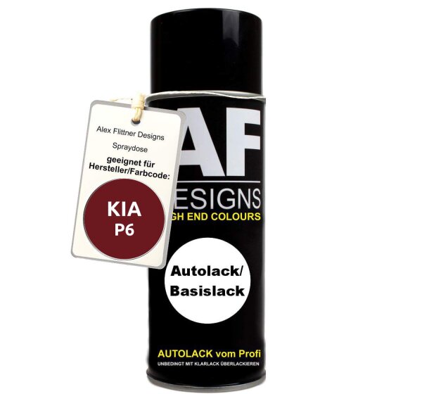 Für KIA P6 Charming Ruby Red Pearl Spraydose Basislack Sprühdose 400ml