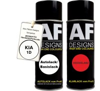Autolack Spraydose Set  KIA 1D Blanc Classique Basislack...