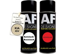 Spraydose für KIA 4SV Cashmere Beige Metallic Basislack Klarlack Sprühdose 400ml