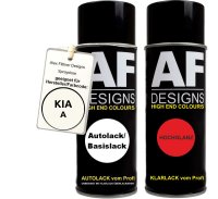 Spraydose für KIA A Aspen White Basislack Klarlack Sprühdose 400ml