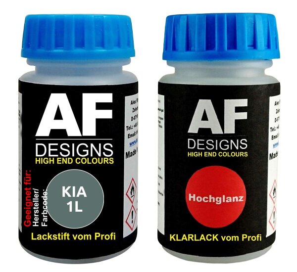 Lackstift für KIA 1L Royal Jade Green Perl Metallic + Klarlack je 50ml Autolack Basislack SET