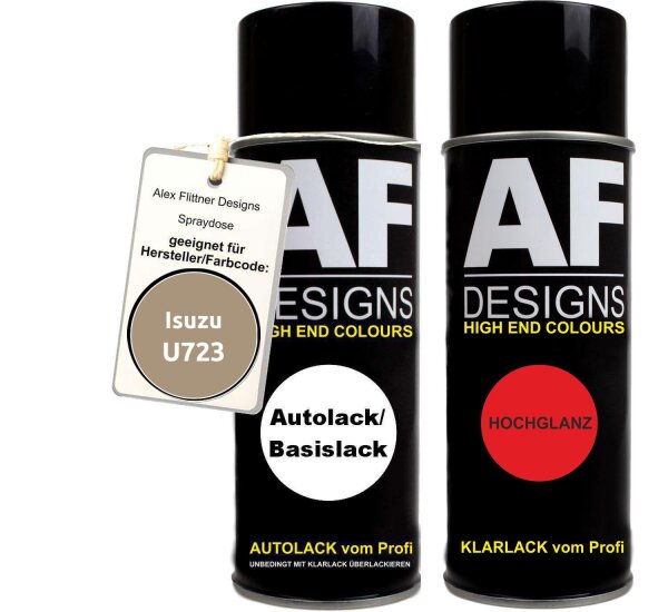 Spraydose für Isuzu U723 Topaz Gold Metallic Basislack Klarlack Sprühdose 400ml