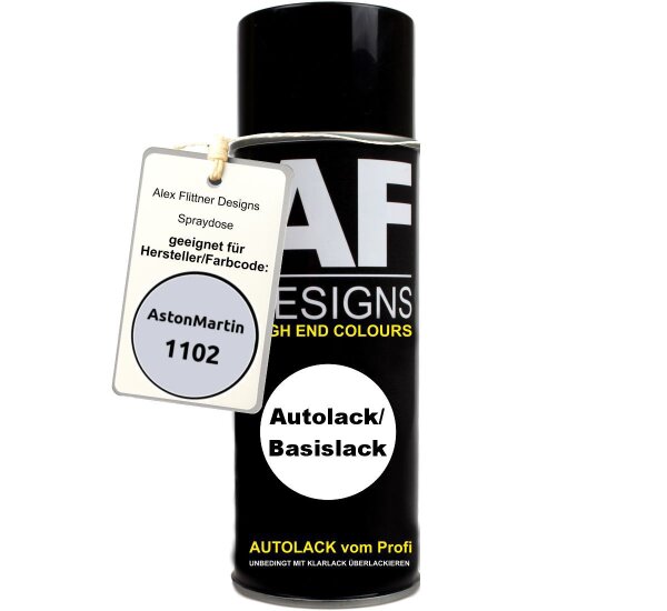 Für AstonMartin 1102 Solent Silver Metallic Spraydose Basislack Sprühdose 400ml