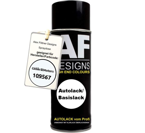 Für GeneralMotors 109567 Arctic White Spraydose Basislack Sprühdose 400ml