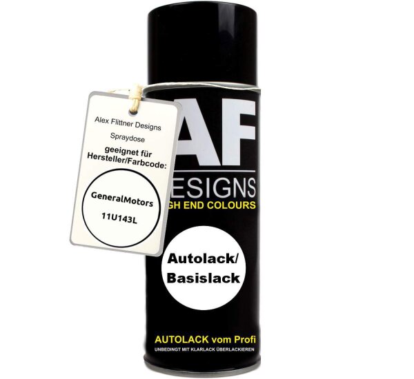 Für GeneralMotors 11U143L Galaxy White Spraydose Basislack Sprühdose 400ml