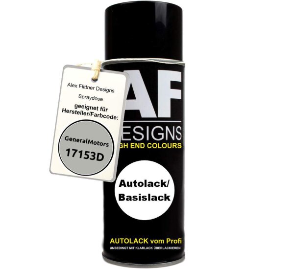 Für GeneralMotors 17153D Silvermist Spraydose Basislack Sprühdose 400ml