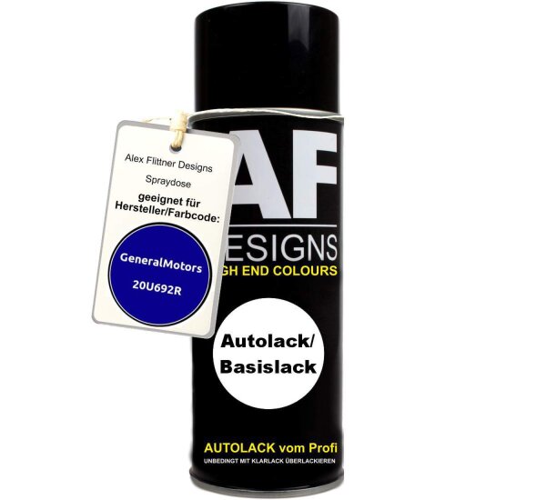 Für GeneralMotors 20U692R Impression Blue Metallic Spraydose Sprühdose 400ml