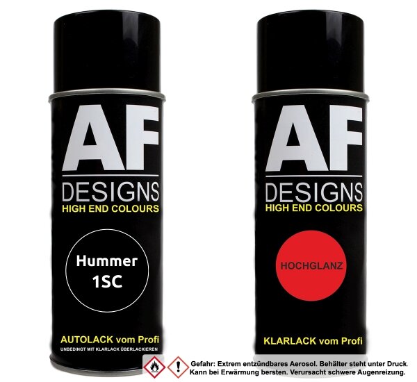 Spraydose für Hummer 1SC Black Basislack Klarlack Sprühdose 400ml