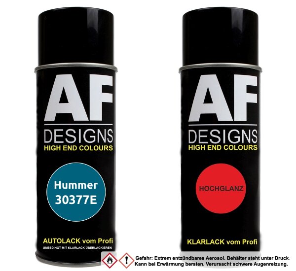 Spraydose für Hummer 30377E International Blue Metallic Basislack Klarlack Sprühdose 400ml