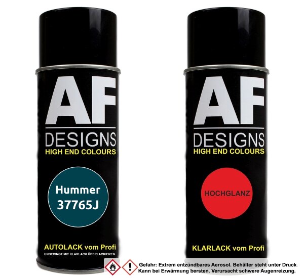 Spraydose für Hummer 37765J Dark Tropic Teal Metallic Basislack Klarlack Sprühdose 400ml