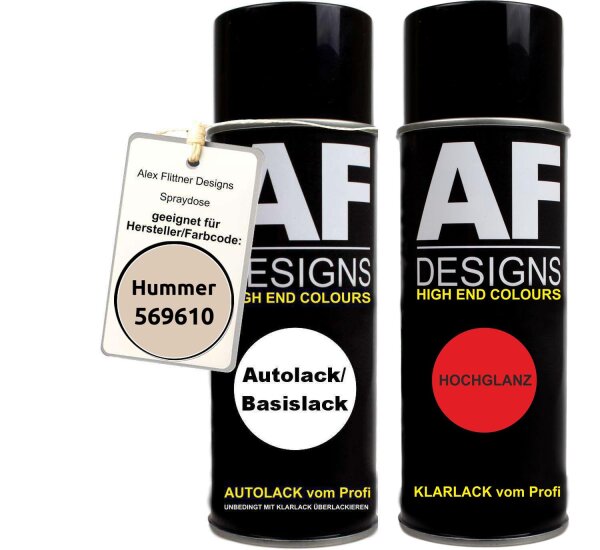 Spraydose für Hummer 569610 Alabaster Basislack Klarlack Sprühdose 400ml