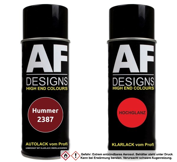 Spraydose für Hummer 2387 Vermelho Sonar Basislack Klarlack Sprühdose 400ml