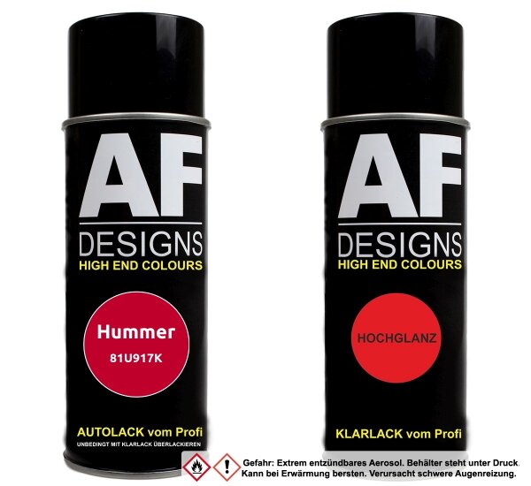 Spraydose für Hummer 81U917K Bright Red Basislack Klarlack Sprühdose 400ml