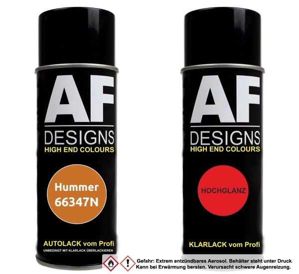 Spraydose für Hummer 66347N Brazen Orange Metallic Basislack Klarlack Sprühdose 400ml