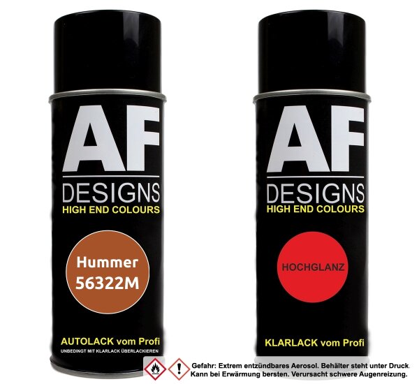 Spraydose für Hummer 56322M Sunburst Orange II Metallic Basislack Klarlack Sprühdose 400ml