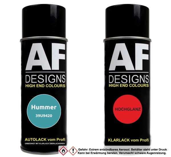 Spraydose für Hummer 39U9420 Aqua Metallic Basislack Klarlack Sprühdose 400ml