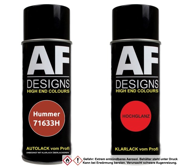 Spraydose für Hummer 71633H Sunset Orange Metallic Basislack Klarlack Sprühdose 400ml