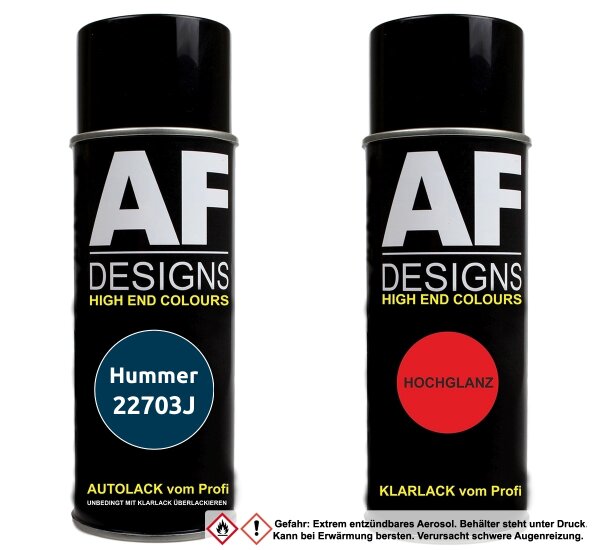Spraydose für Hummer 22703J Superior Blue Perl Metallic Basislack Klarlack Sprühdose 400ml