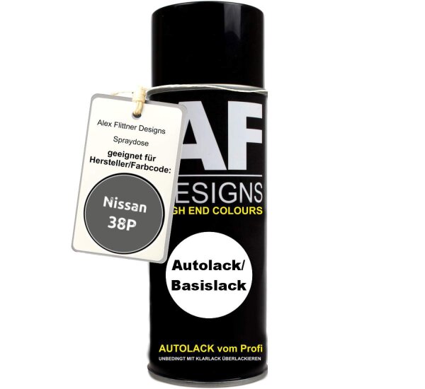 Für Nissan 38P Aluminium Silver Metallic Spraydose Basislack Sprühdose 400ml
