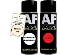 Spraydose für Nissan 40 White Basislack Klarlack...