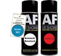 Spraydose für Nissan 363 Blue Basislack Klarlack...