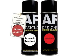 Spraydose für Nissan AJ4INT Red Inter. Basislack Klarlack Sprühdose 400ml