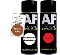 Spraydose für Nissan AW5 Orange Perl Basislack Klarlack Sprühdose 400ml