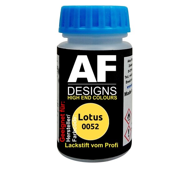 Lackstift für Lotus 0052 Lotus/Lemon Yellow schnelltrocknend Tupflack Autolack