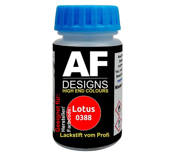 Lackstift für Lotus 0388 Calypso Red schnelltrocknend Tupflack Autolack