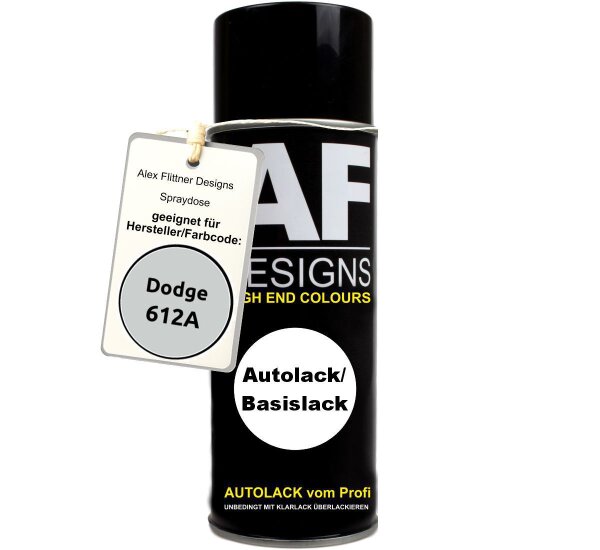 Für Dodge 612A Grigio Chiaro Metallic Spraydose Basislack Sprühdose 400ml