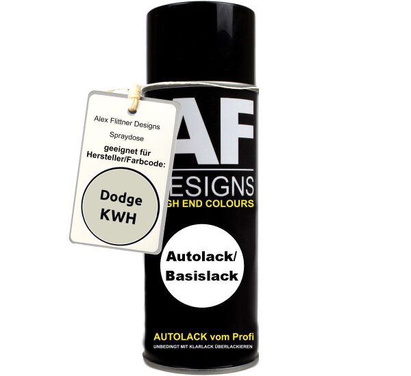 Für Dodge KWH Arctic White Pearl Spraydose Basislack Sprühdose 400ml