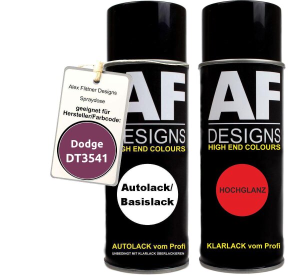 Spraydose für Dodge DT3541 Magenta Basislack Klarlack Sprühdose 400ml