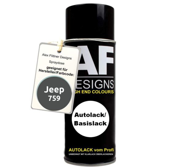 Für Jeep 759 Dark Slate Grey Metallic Spraydose Basislack Sprühdose 400ml