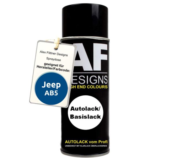 Für Jeep AB5 Elect. Blue Pearl Metallic F Spraydose Basislack Sprühdose 400ml