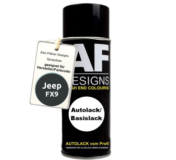 Für Jeep FX9 Black Spraydose Basislack Sprühdose 400ml