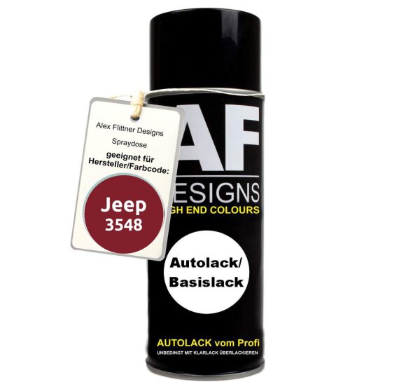 Für Jeep 3548 Amber Red Metallic Sprinter Spraydose Basislack Sprühdose 400ml
