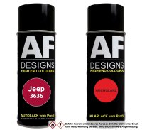 Spraydose für Jeep 3636 Piedmont Red Basislack Klarlack Sprühdose 400ml