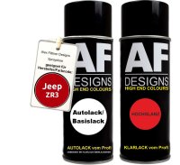Spraydose für Jeep ZR3 High Performance Red Basislack Klarlack Sprühdose 400ml