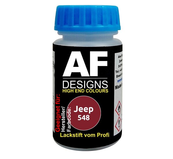 Lackstift für Jeep 548 Amber Red Metallic Sprinter schnelltrocknend Tupflack Autolack