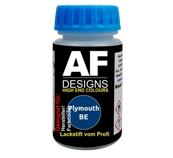 Lackstift für Plymouth BE Sky Blue Metallic schnelltrocknend Tupflack Autolack