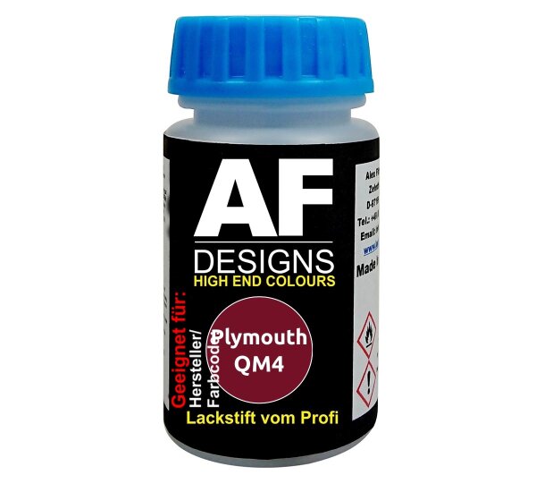 Lackstift für Plymouth QM4 Claret Red Perl Metallic schnelltrocknend Tupflack Autolack