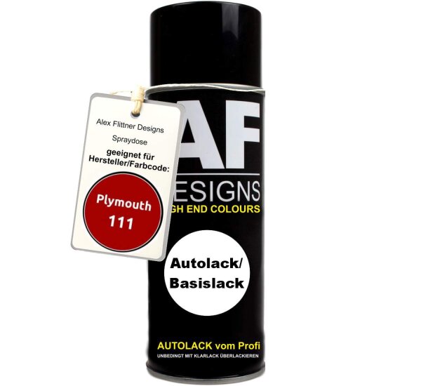 Für Plymouth 111 Clay Red Spraydose Basislack Sprühdose 400ml